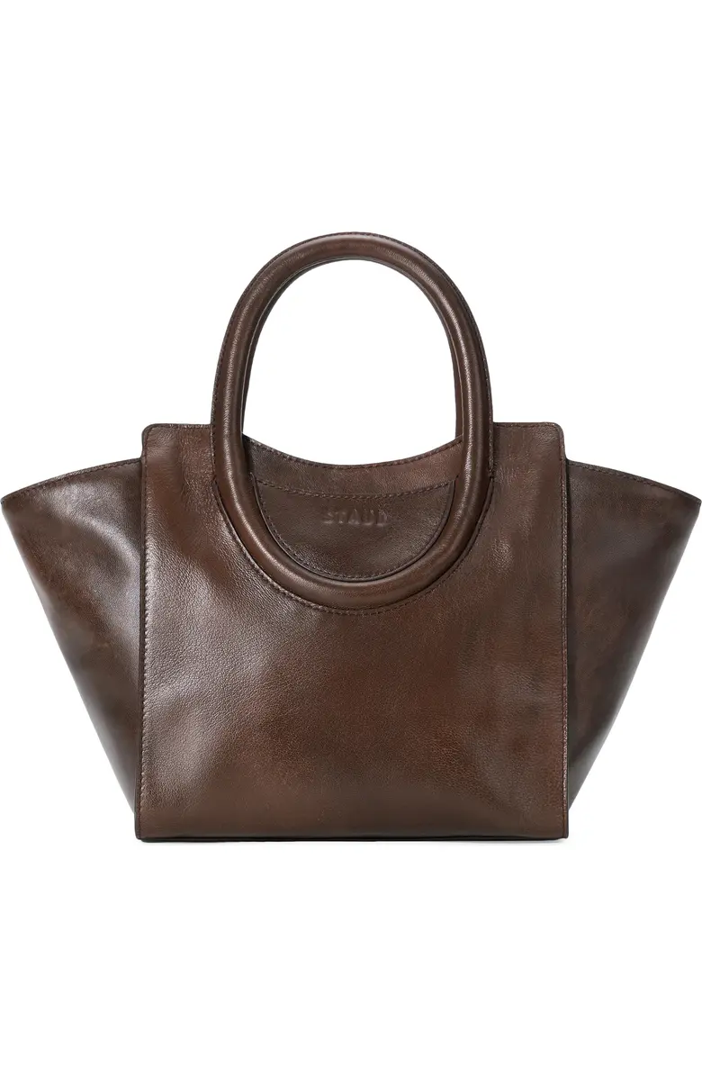 Structured Brown Leather Bag
